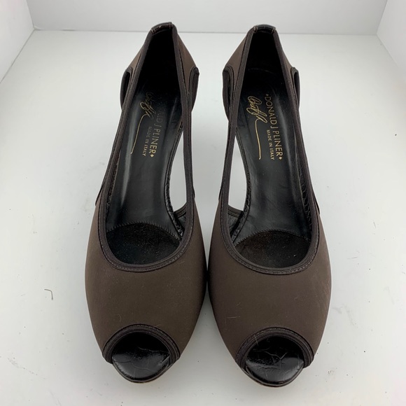 Donald J pliner brown heels size 7.5 M - Picture 2 of 6